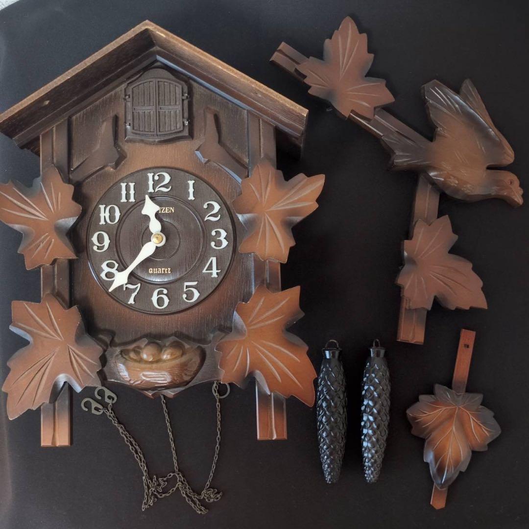 シチズン 鳩時計 4MJ209N 時計 動作確認済 修理メンテ推奨 ジャンク品