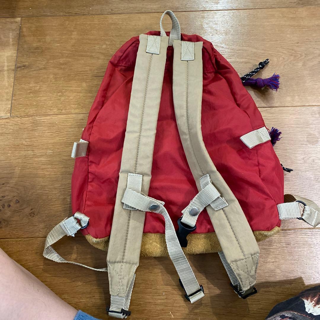 デニムアンドダンガリー リュック 赤　キッズ