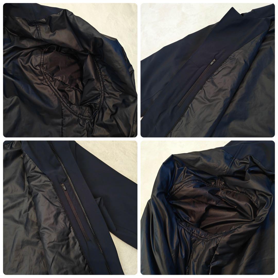 極美品 UBR レギュレーターコート ネイビー ナイロン 高機能中綿 防水透湿