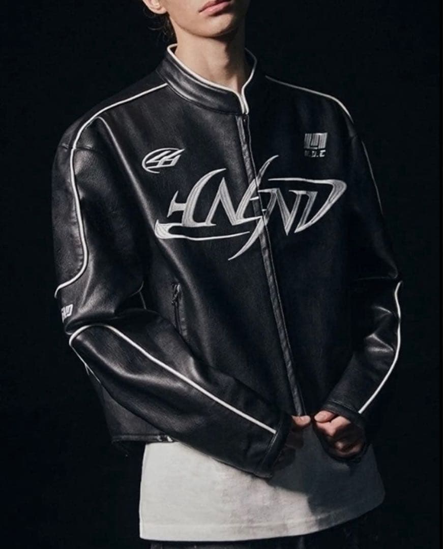 【希少美品】NOT4NERD レザージャケット レーシングジャケット