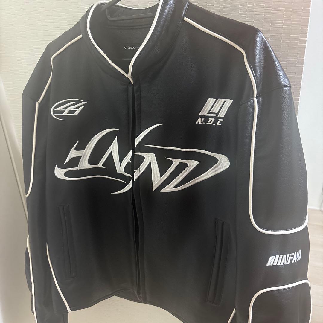 【希少美品】NOT4NERD レザージャケット レーシングジャケット