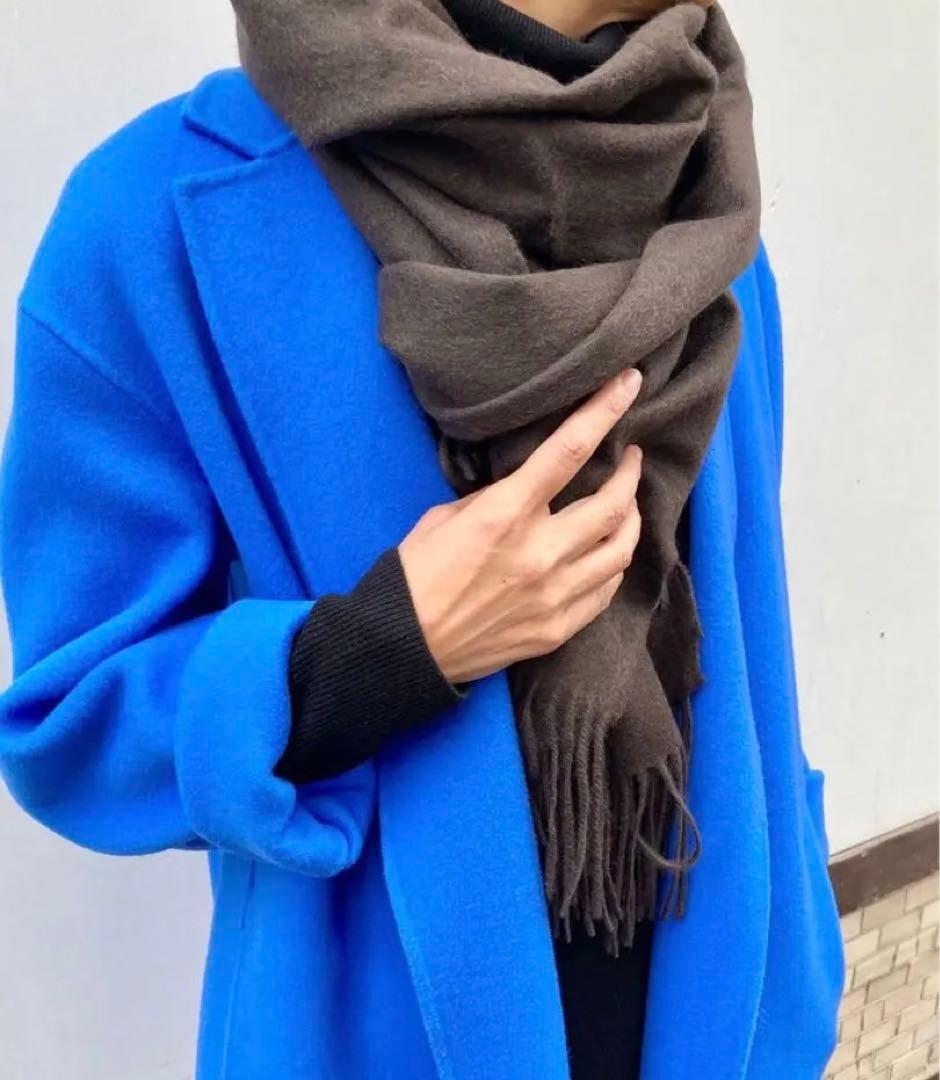 セオリー　カシミヤ　ストール　ダークブラウン　新品未使用