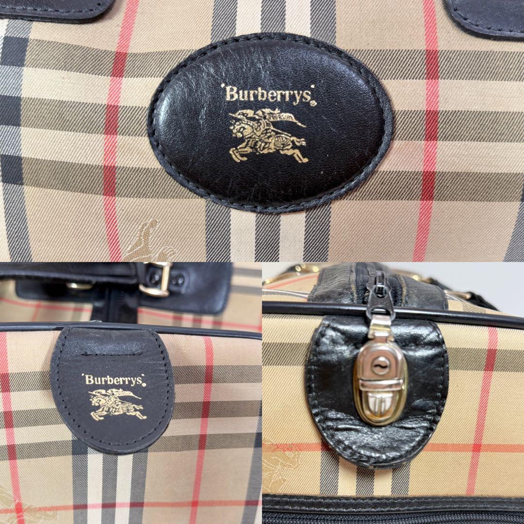 バーバリー　Burberrys ボストンバッグ　ノバチェック　シャドーホース
