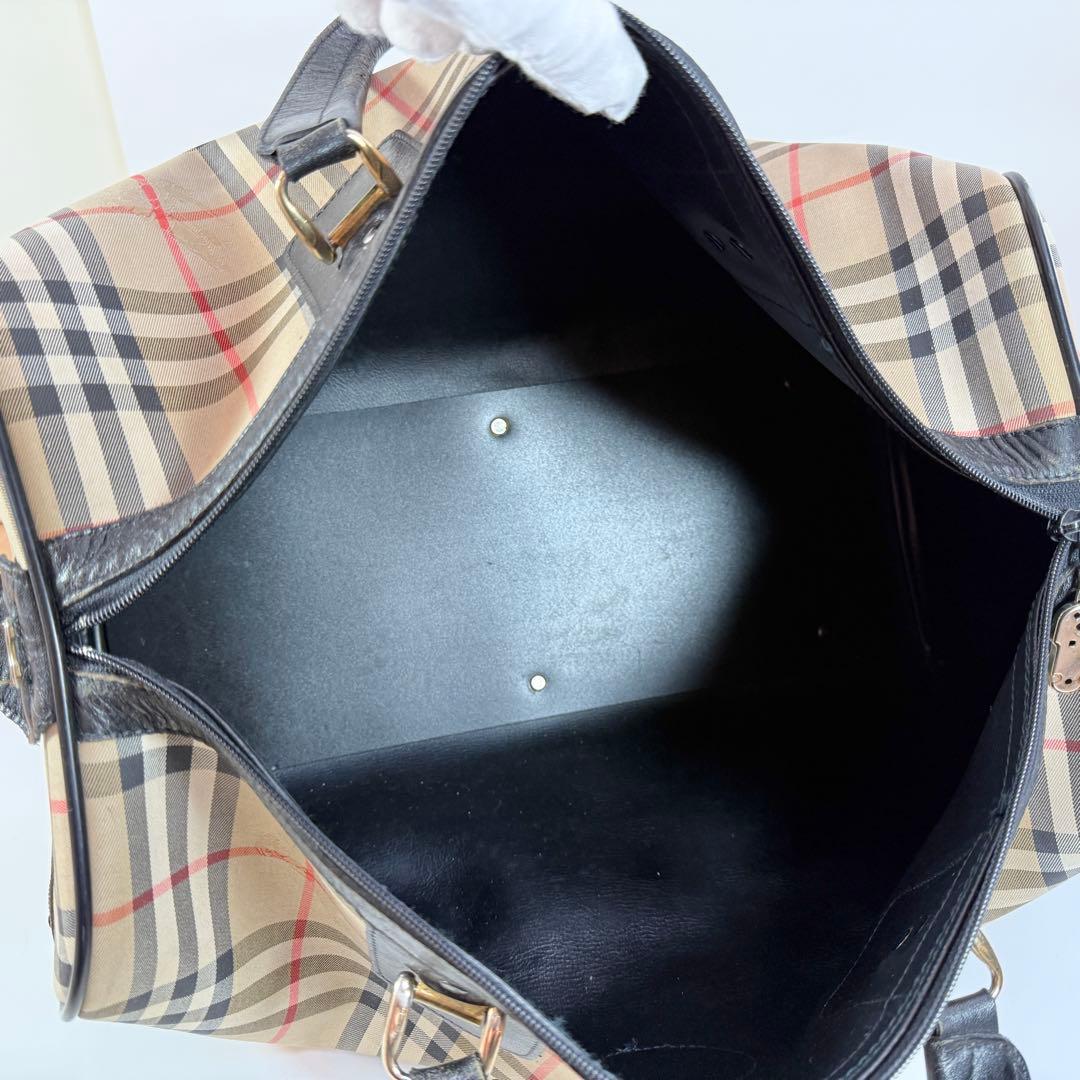 バーバリー　Burberrys ボストンバッグ　ノバチェック　シャドーホース