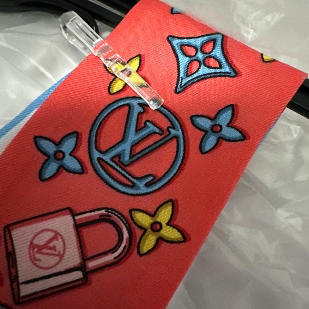 LOUIS VUITTON ビジュエルド シルクスカーフ M77693 美品