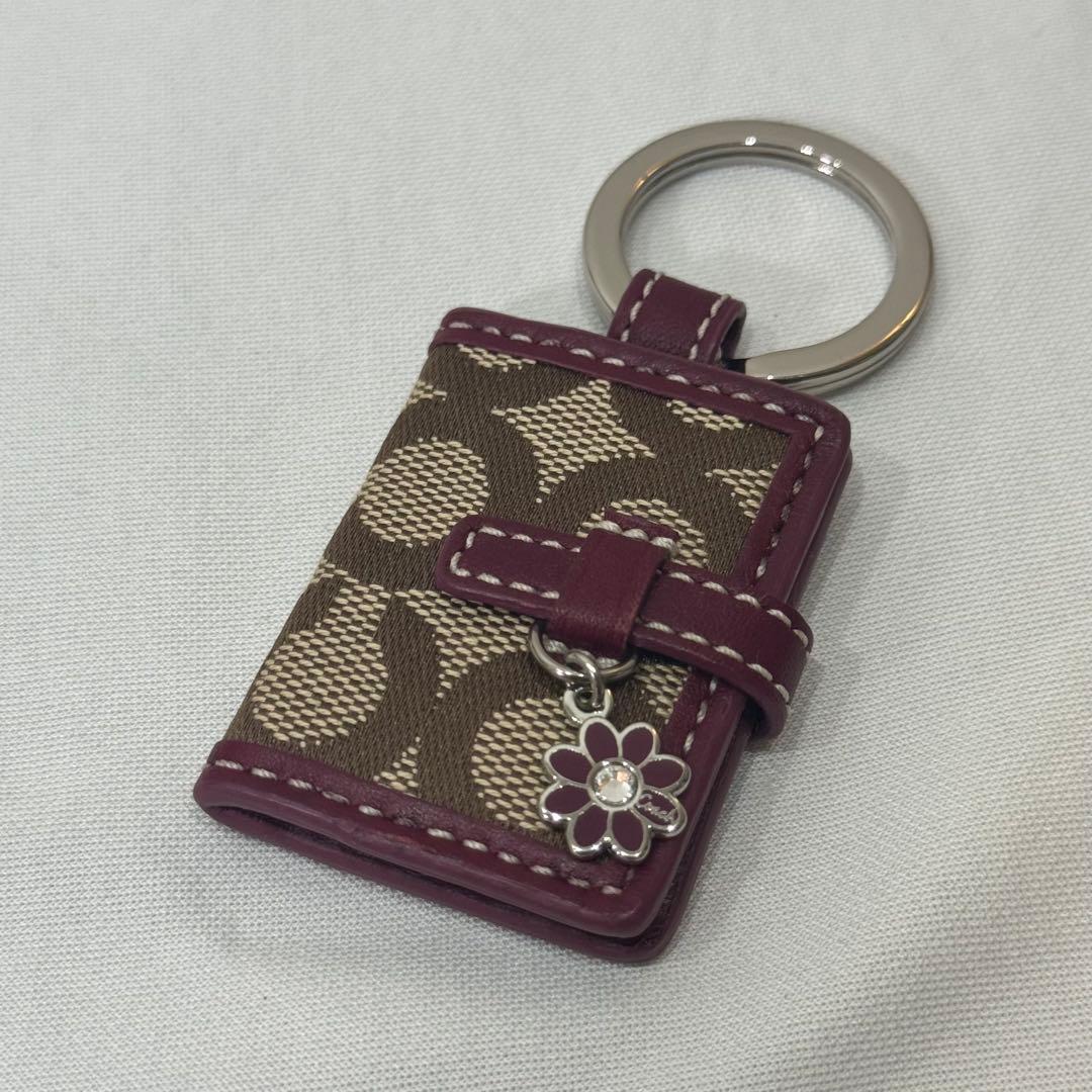 小物 COACH picture frame key charm keychain