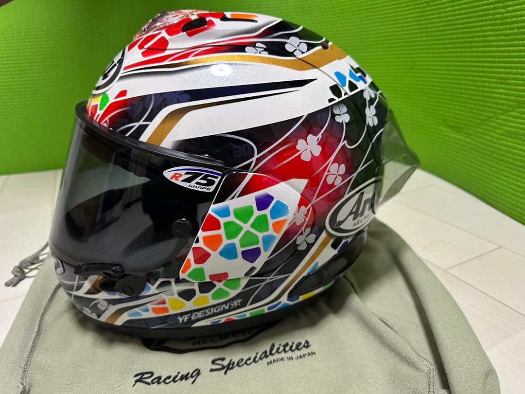 アライ　rx-7xナカガミGP2 Mサイズ(57-58)ダブルレンズシールド