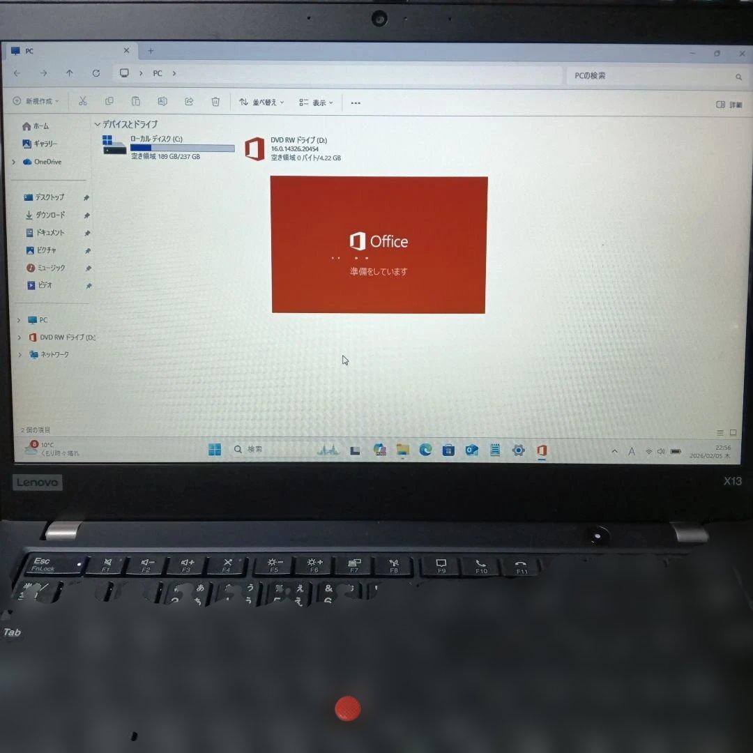 Windowsノート本体 Thinkpad X13 Gen1 Intel Core i5