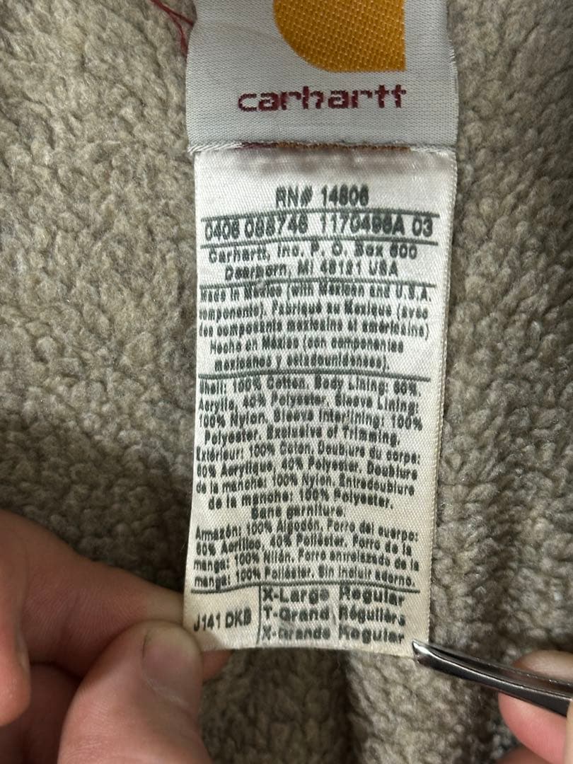 【USA古着】Carhartt アクティブジャケット メキシコ製 ダック地