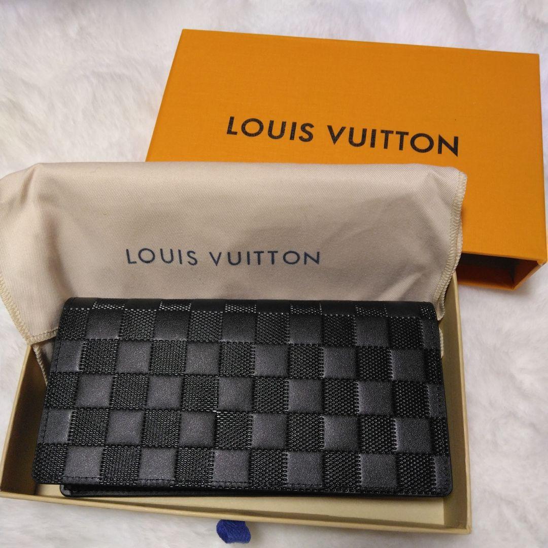 【未使用】ルイヴィトン　ブラザ　ダミエアンフィニ　ブラック　長財布　大容量