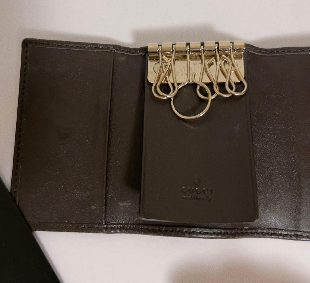 グッチ　GUCCI キーケース　6連　GG柄　ブラウン　男女兼用