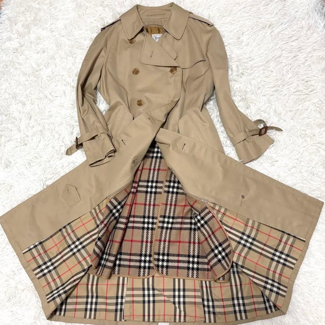バーバリー トレンチコート ノバチェック ライナー付 ベージュ 着丈112cm