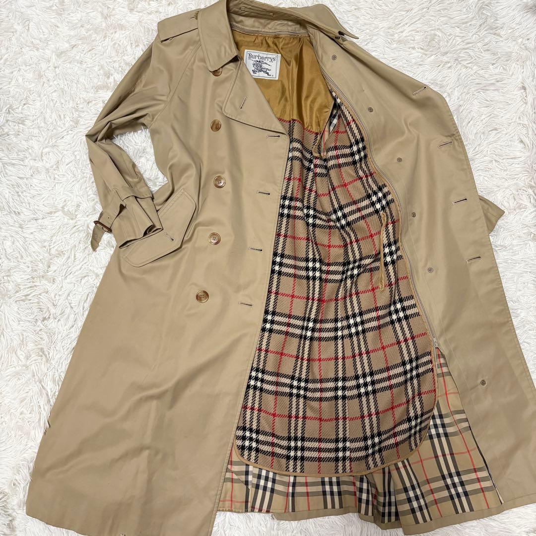 バーバリー トレンチコート ノバチェック ライナー付 ベージュ 着丈112cm