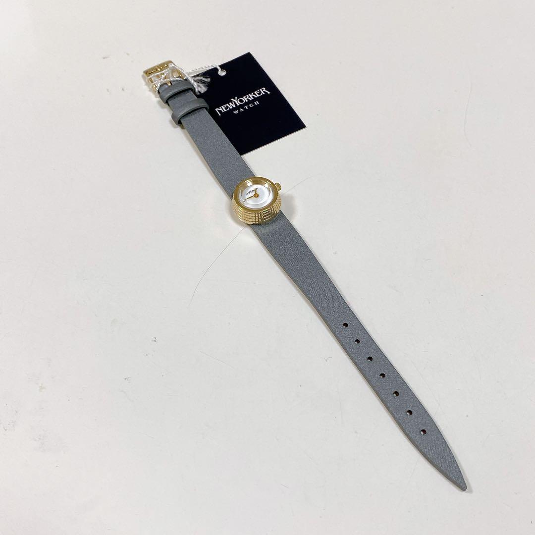 新品・未使用・替えストラップ付きNEWYORKER アナログ時計 レザーベルト