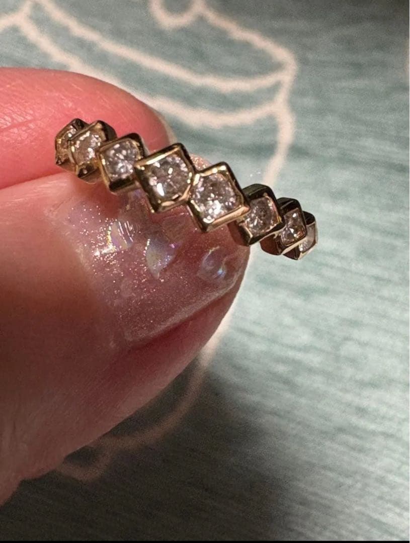 k18 天然ダイヤモンドリング　0.45ct