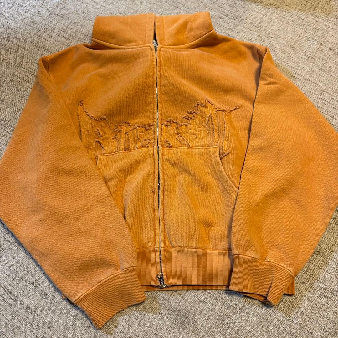 BU pigment zip hoodie BLESSU ブレスユー