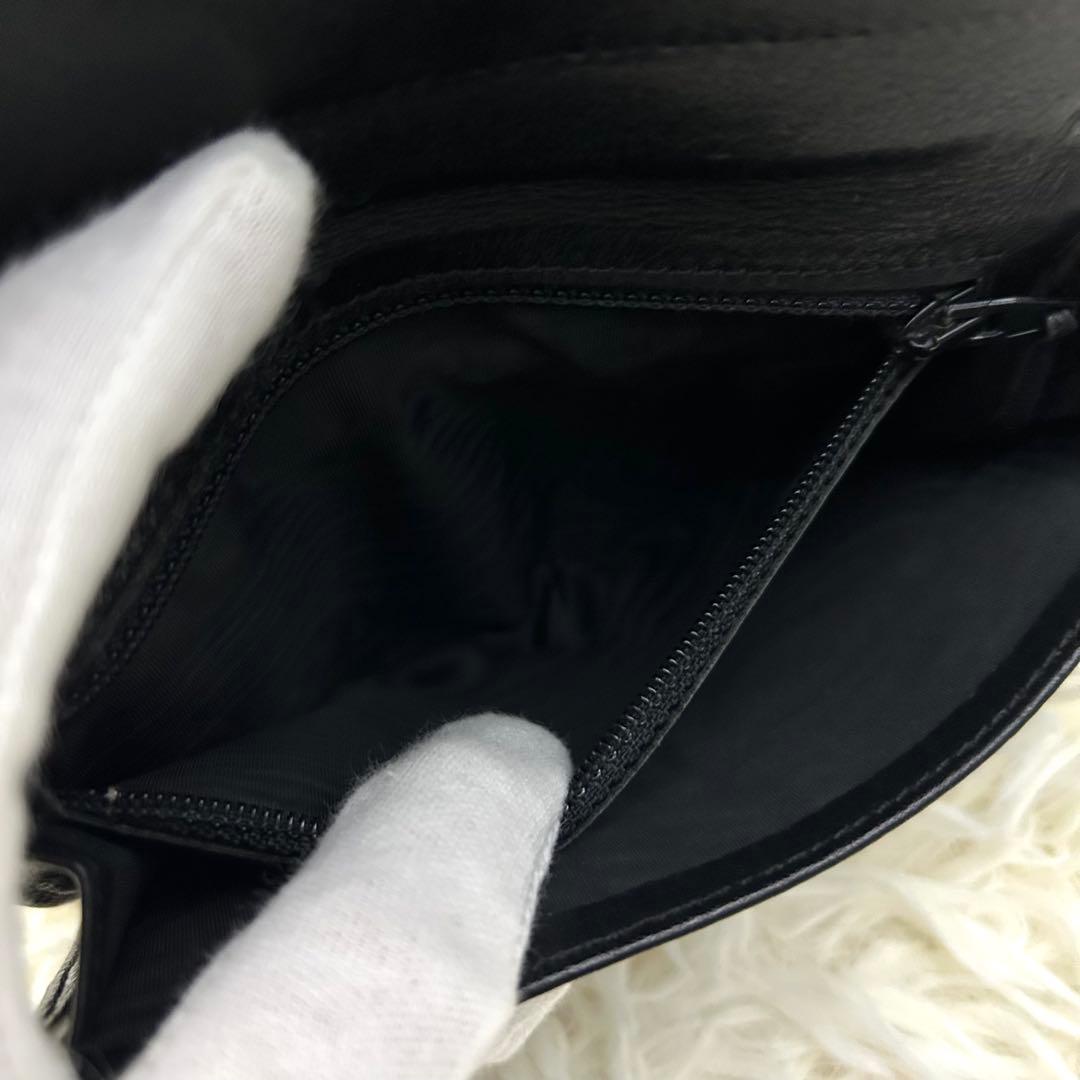 【美品】CHANEL シャネル ココマーク キャビアスキン ブラック