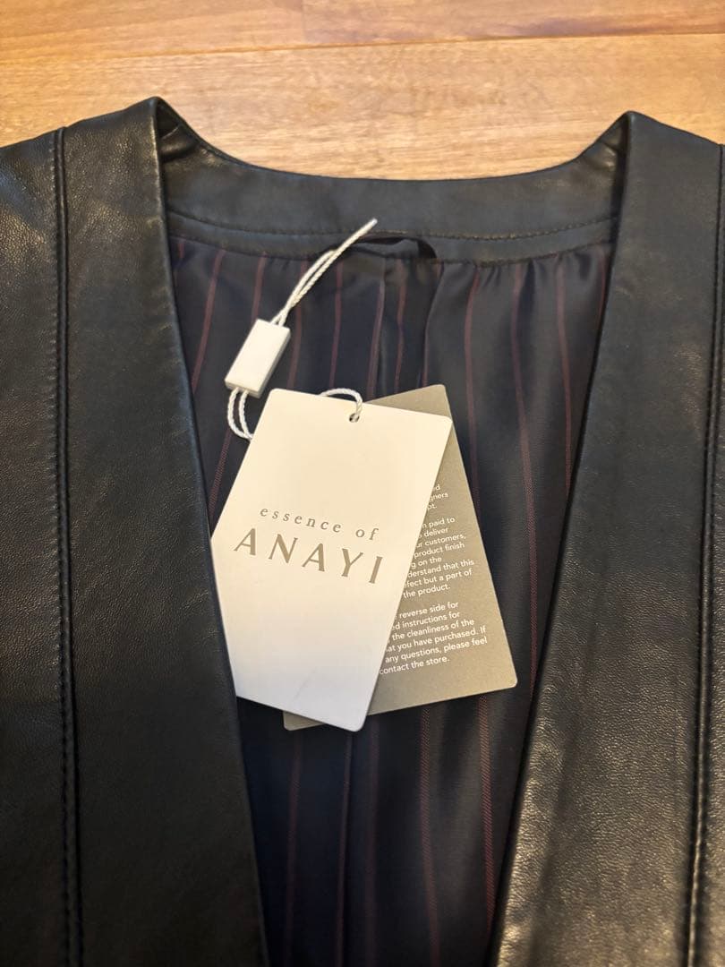 ANAYI ラムレザージャケット 38