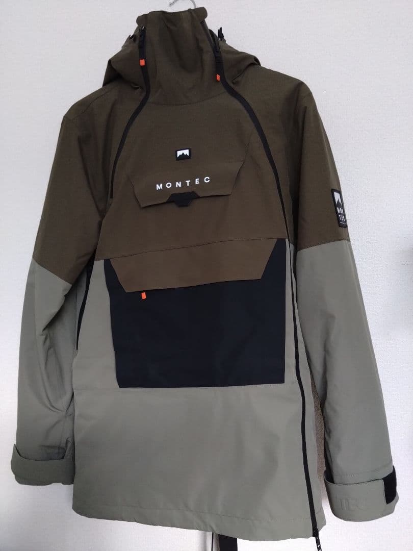 MONTEC アノラックジャケット オリーブグリーン/グレー