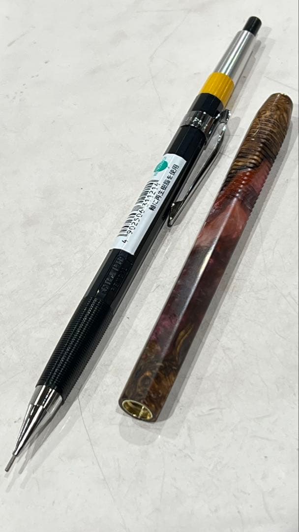 ぢゆ　pg5 ハイブリッドウッド9-9赤　六角軸　スリット加工