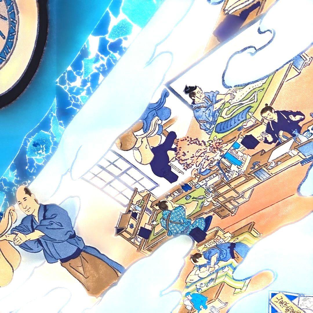 新品未使用タグ付き。 エルメススカーフ カレ90 エルメスの職人たち。