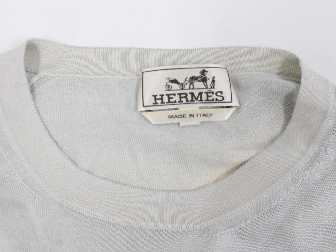 ▲HERMES エルメス シルク タイダイ染め フラディエントニットセーター