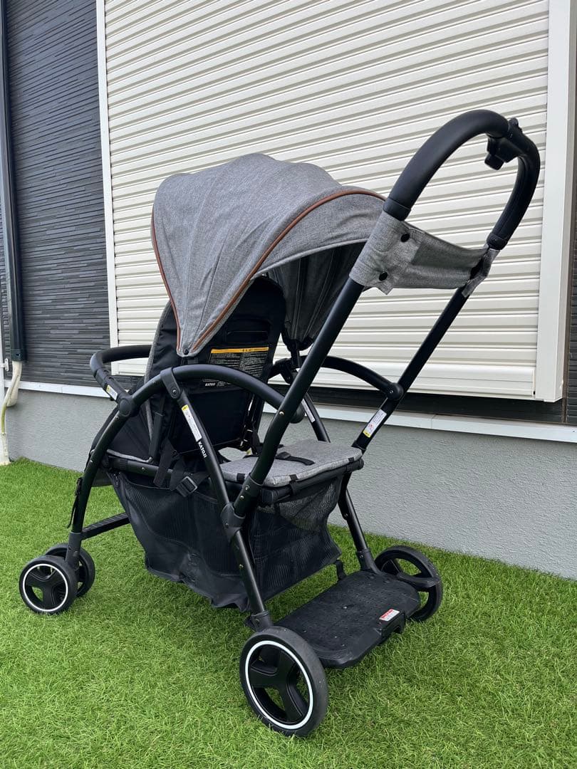 Katoji 2シーター　2人乗りベビーカー　カトージ　2-seater グレー