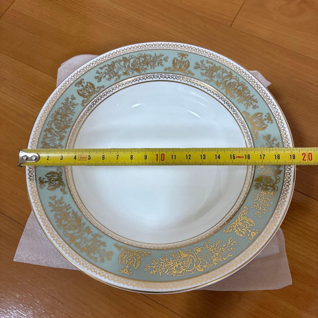 ウェッジウッド コロンビアセージグリーン スープ皿 黒壷　6枚まとめ売り