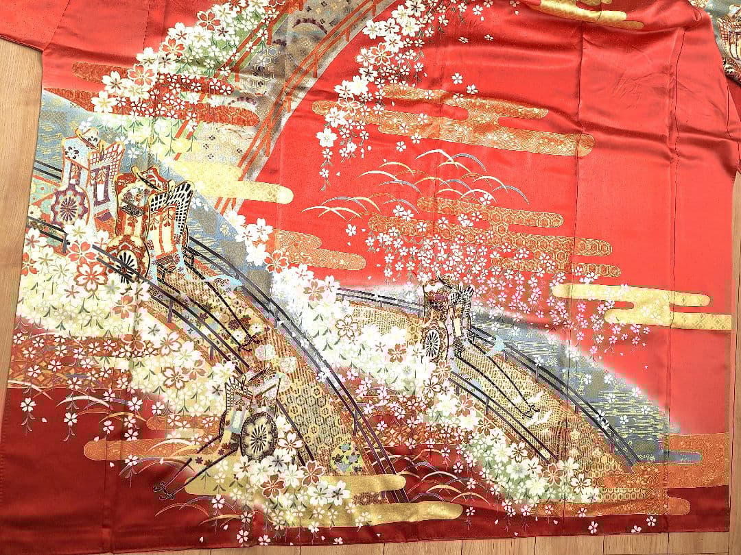 着物リメイクワンピース3669