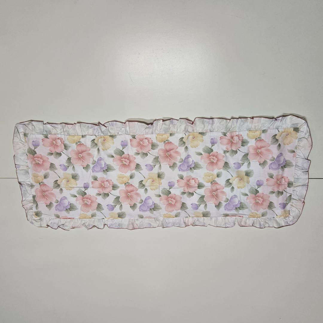 ダブル、ピロケース、2枚セット、まくらカバー、43×120㎝、フリル付き、ピンク