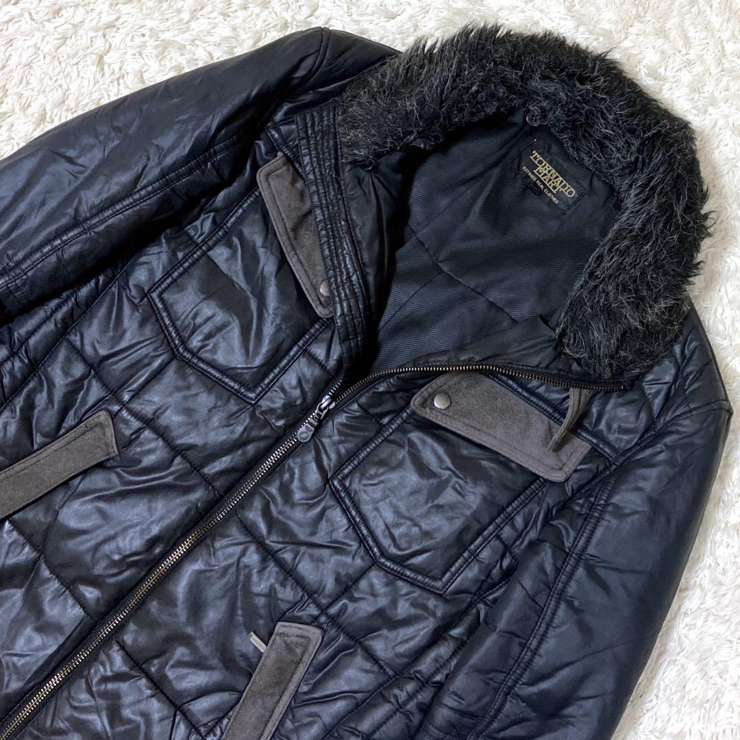 美品✨TORNADO MART y2k ギャル男　ファージャケット　ブラック　M