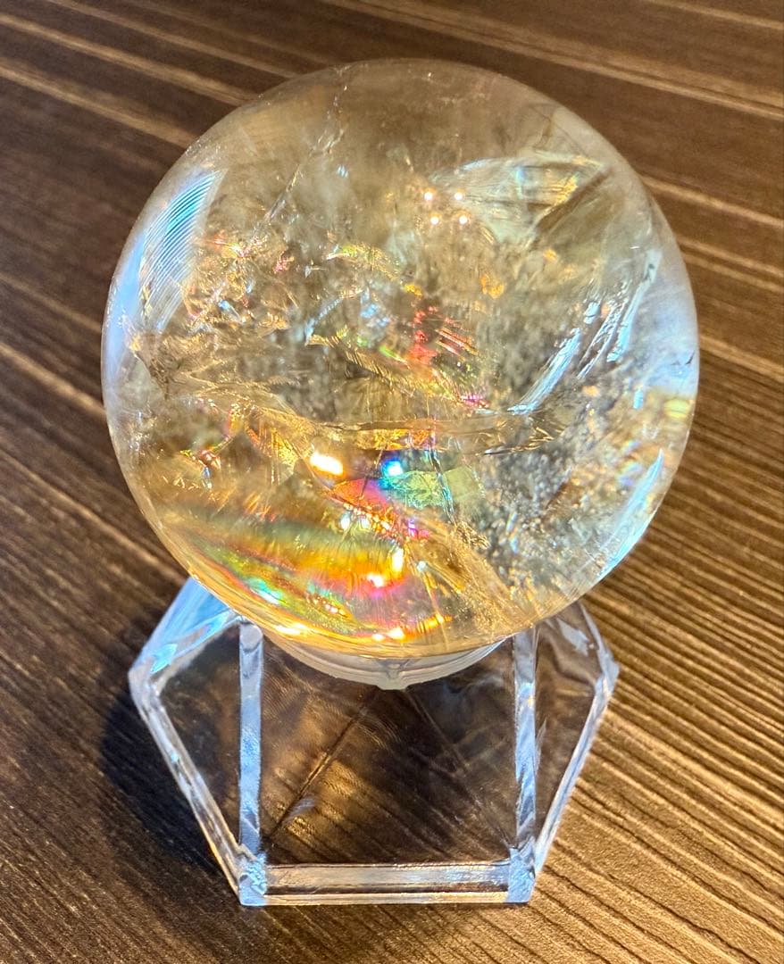 レア♡ ブルーニードル シトリン スフィア 丸玉 ② ブルーラダー 天然石