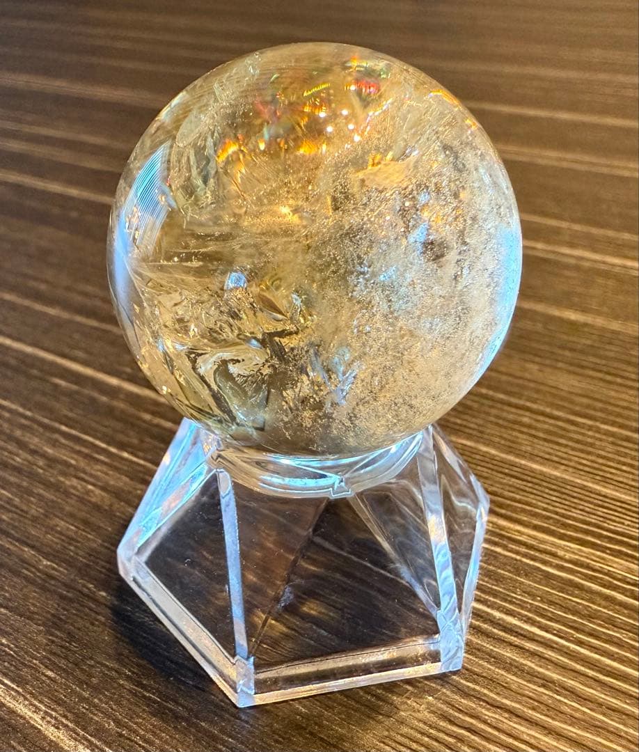 レア♡ ブルーニードル シトリン スフィア 丸玉 ② ブルーラダー 天然石