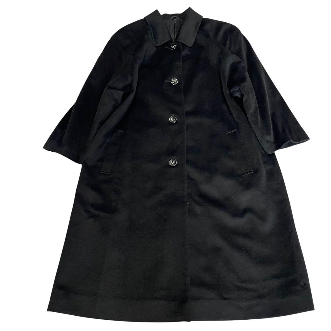 カシミヤ100%×美品【Joydool】マキシ丈ロングチェスターコート 黒 M