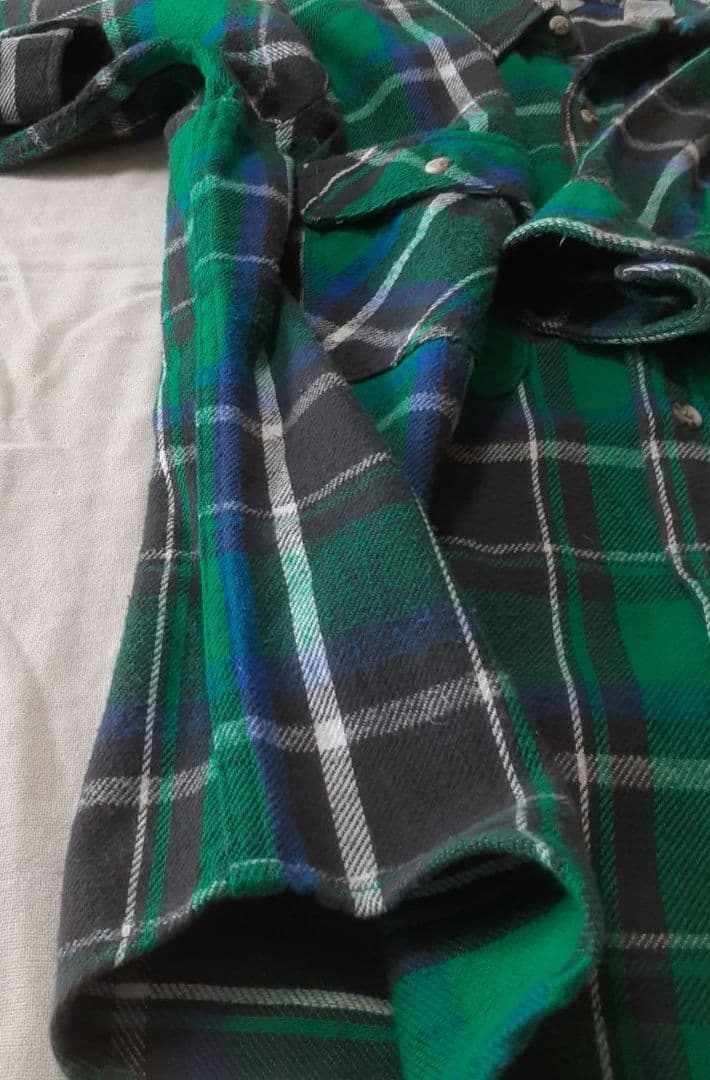 70s 80s FIVE BROTHER ネルシャツ 三角タグ USA製 M