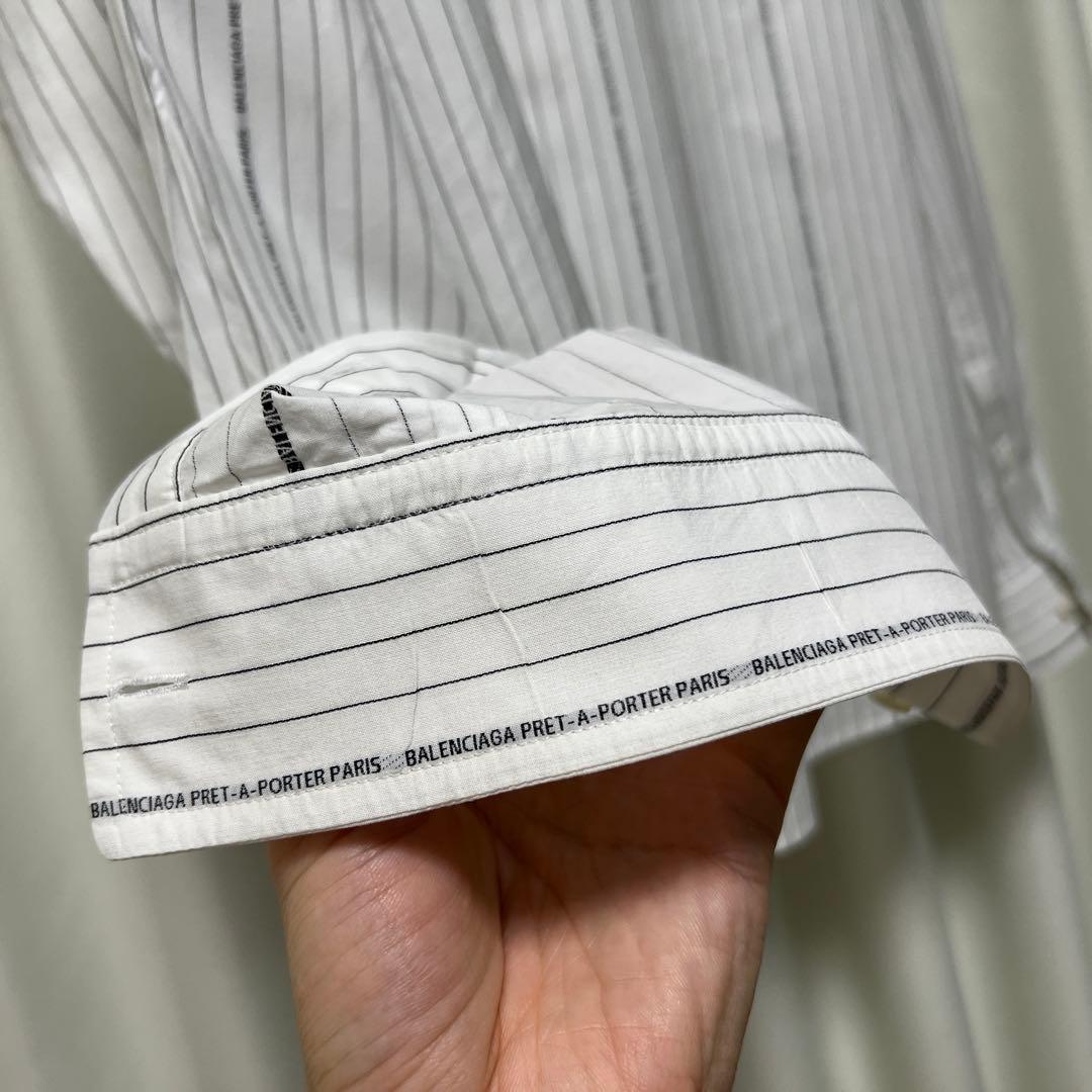 ★定価14万★ BALENCIAGA ピンストライプシャツ