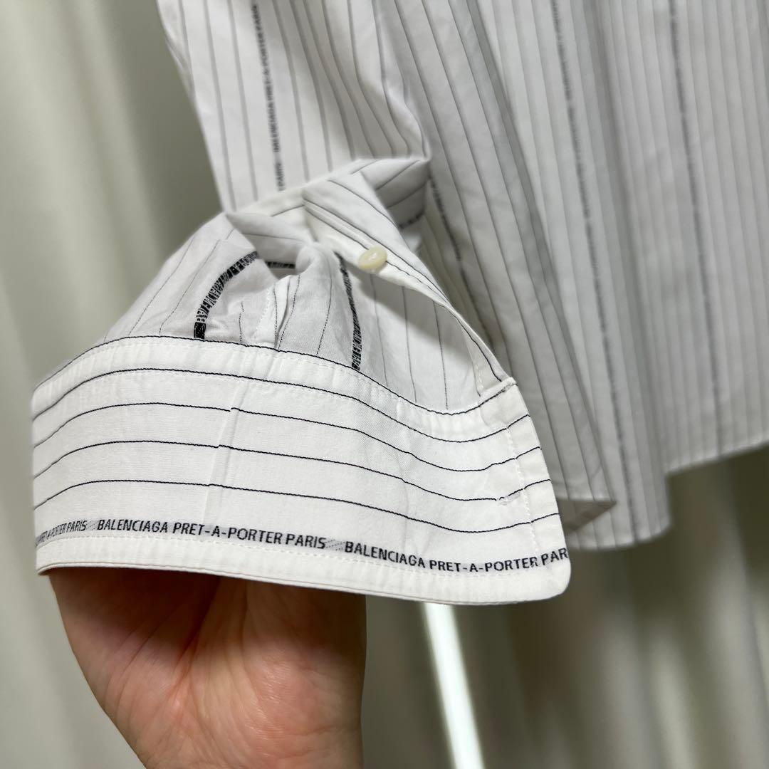 ★定価14万★ BALENCIAGA ピンストライプシャツ
