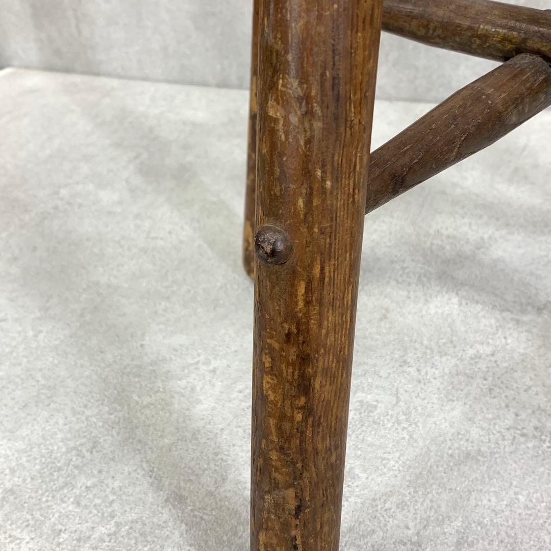 丸椅子 スツール 木製 古道具 古家具 丸イス 昭和レトロ インテリア