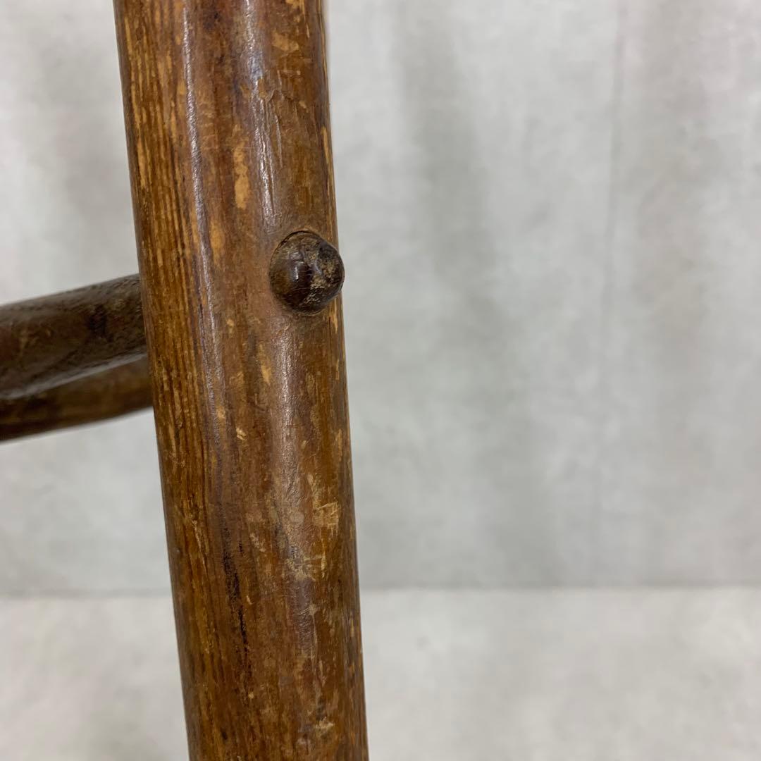 丸椅子 スツール 木製 古道具 古家具 丸イス 昭和レトロ インテリア