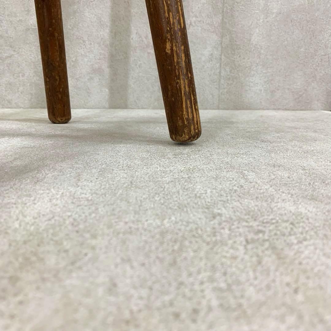 丸椅子 スツール 木製 古道具 古家具 丸イス 昭和レトロ インテリア