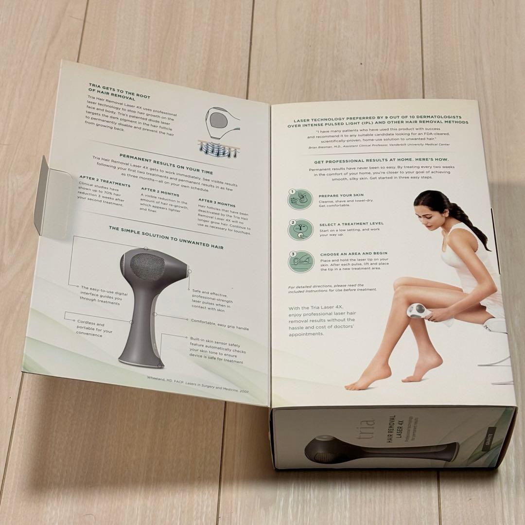 【美品】tria HAIR REMOVAL LASER 4X トリア脱毛器