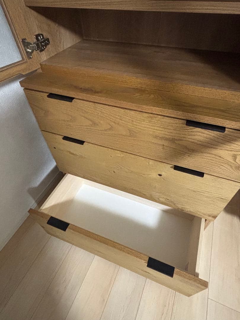 【m商品】unico ウニコ ADDAY(アディ)　カップボード W820