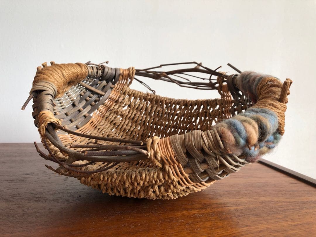 アメリカ カリフォルニア　かご２点セット