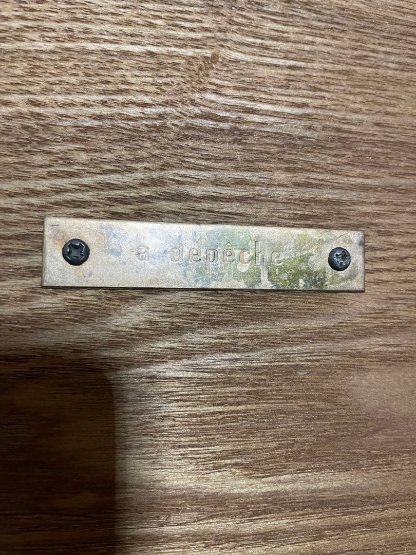 美品　アデペシュ a depeche ガラステーブル　センターテーブル