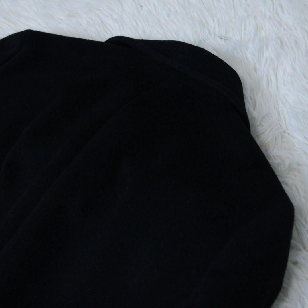 INED イネド 2WAY ラクーンファー アンゴラロングコート ブラック 9