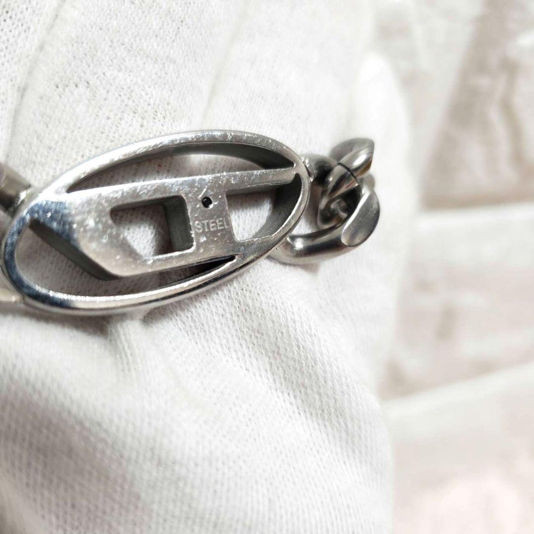 DIESEL ディーゼル ステンレススチールチェーンネックレス 美品