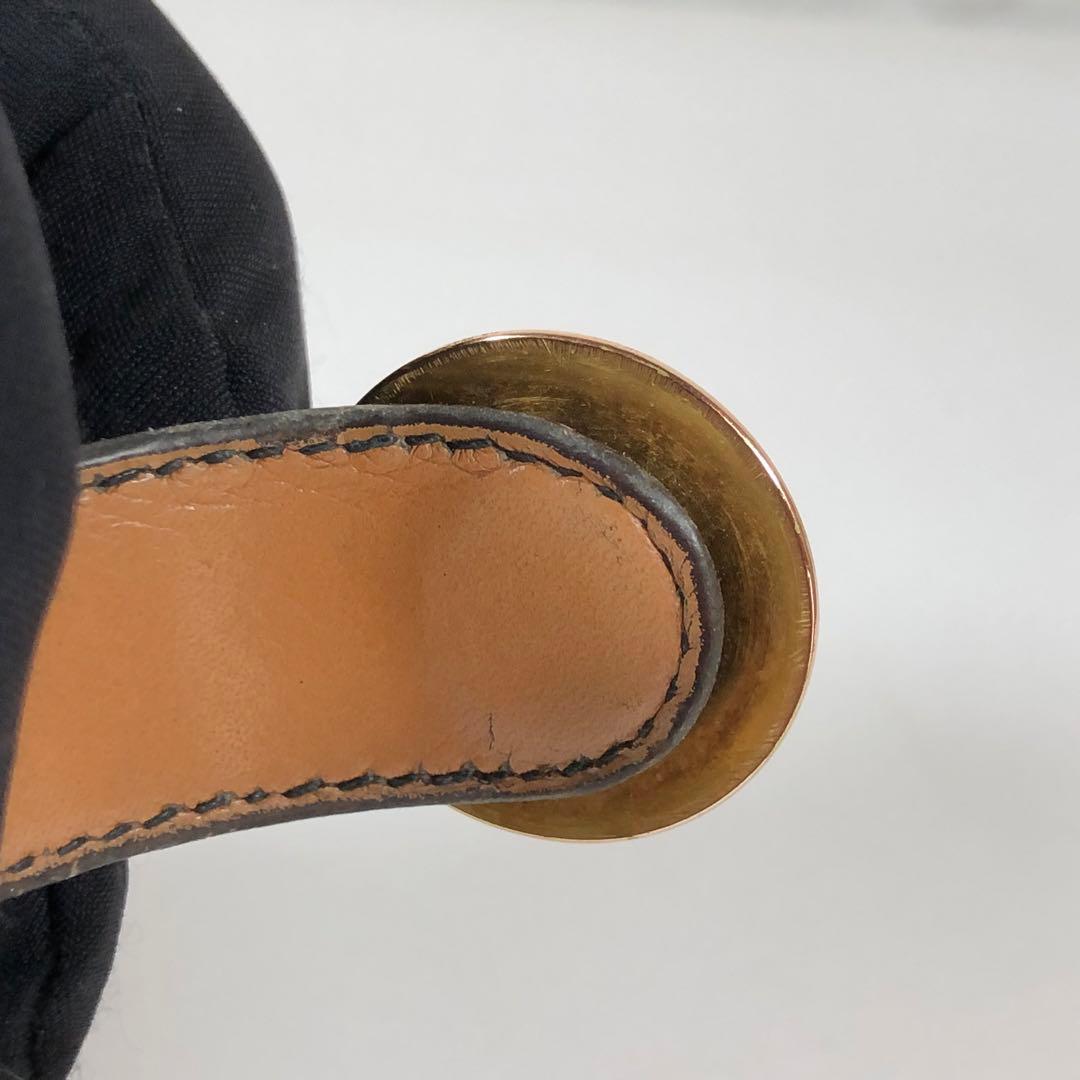 ◆美品◆ 希少 HERMES エルメス バングル クロコダイル レザー ブラック