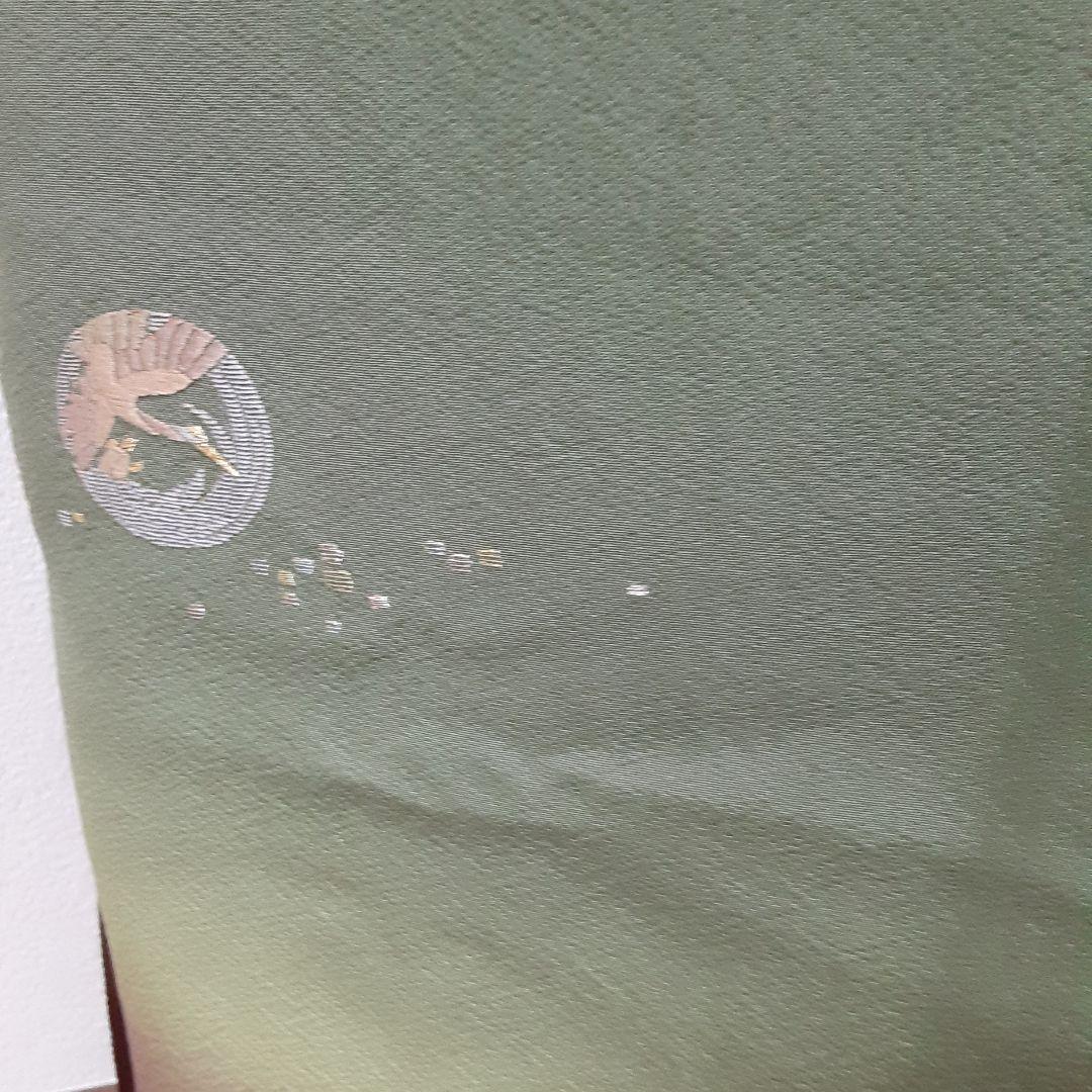 リメイク着物ロングワンピースボレロ付きＬ正絹日本刺繍