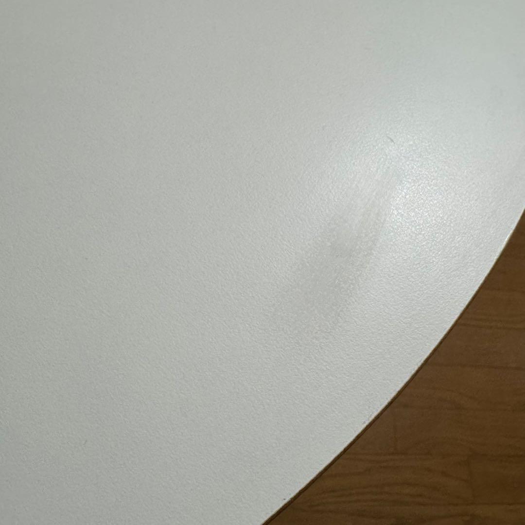 楕円　半円　ダイニングテーブル　韓国インテリア　ホワイト