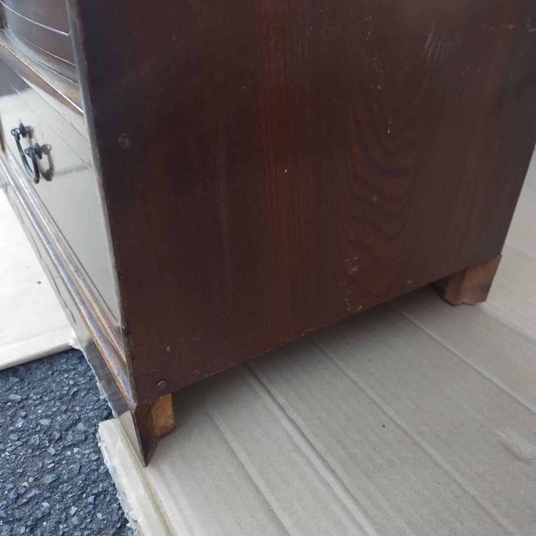 あ*さ様 昭和レトロ　無垢材　高級茶たんす　中型　古民家　古家具　当時物